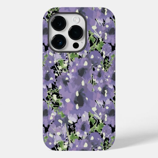 紫花柄 Case-Mate iPhoneケース (裏面)