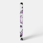 紫花柄 SAMSUNG GALAXYケース (左側面)