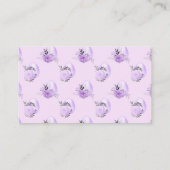 紫花植物イースターエッグスタイル プレイスカード (裏面)