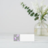 紫花植物カラフルイースターエッグスタイル スキニー名刺 (スタンド正面)