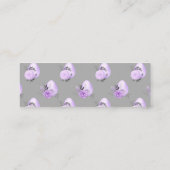 紫花植物カラフルイースターエッグスタイル スキニー名刺 (裏面)