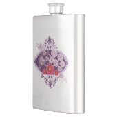 紫花模様 フラスク (左)