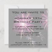 紫花火誕生会の招待 招待状 (裏面)