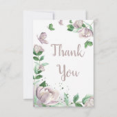 紫花結婚蝶 サンキューカード (正面)