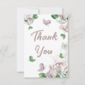 紫花結婚蝶 サンキューカード (正面)