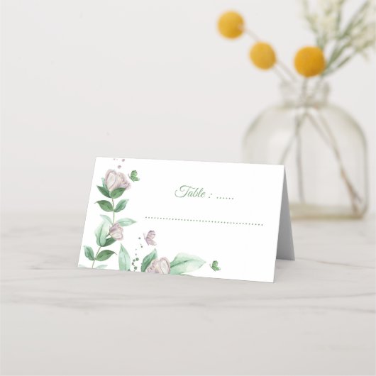 紫花結婚蝶 プレイスカード (正面)