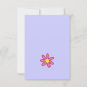 紫花考えの花のカード サンキューカード (裏面)