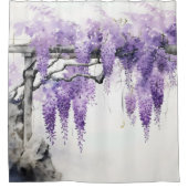 紫花色藤 シャワーカーテン (正面)