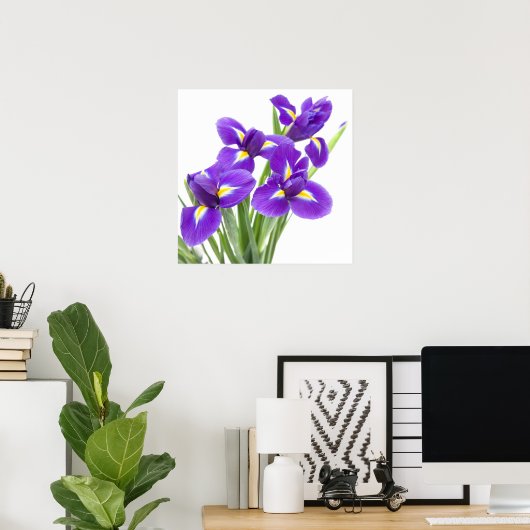 紫花花 ポスター (ホームオフィス)