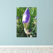 紫花芽 キャンバスプリント (インサイチュ (ウッドフロア))