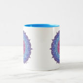 紫花葉曼荼羅 ツートーンマグカップ (中央)