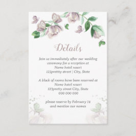 紫花葉根結婚蝶 エンクロージャーカード