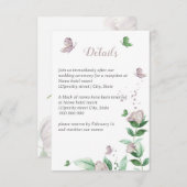 紫花葉根結婚蝶 エンクロージャーカード (正面/裏面)