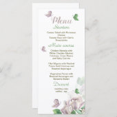 紫花葉根結婚蝶 メニュー (正面/裏面)