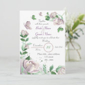 紫花葉根結婚蝶 招待状 (スタンド正面)