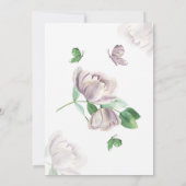 紫花葉白結婚蝶 招待状 (裏面)