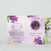 紫花葬祭プログラムテンプレート (スタンド正面)