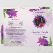 紫花葬祭プログラムテンプレート (正面/裏面)