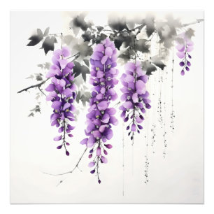 紫花藤 フォトプリント