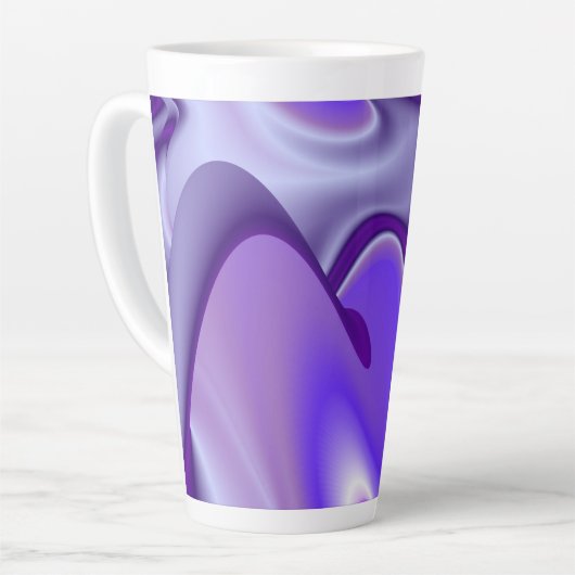 紫花虹の夢 カフェラテマグ (左アングル)
