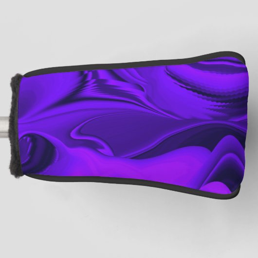 紫花虹の夢 ゴルフヘッドカバー (正面)