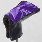 紫花虹の夢 ゴルフヘッドカバー (3/4 正面)