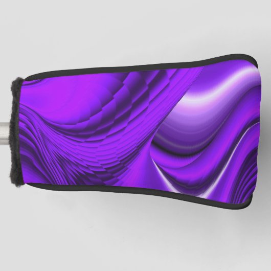 紫花虹の夢 ゴルフヘッドカバー (正面)