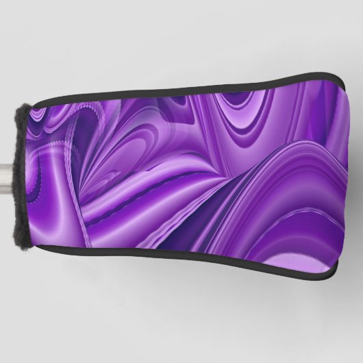 紫花虹の夢 ゴルフヘッドカバー (正面)