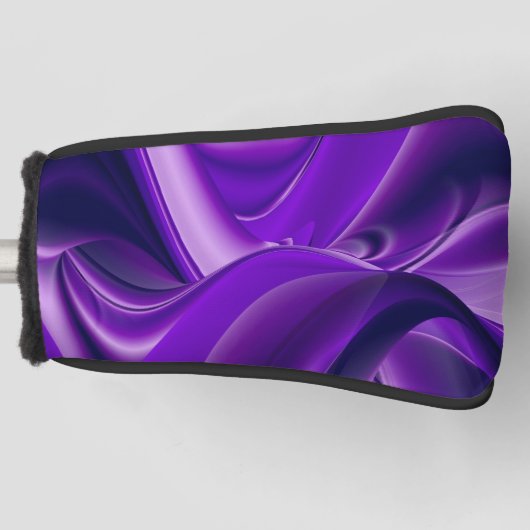 紫花虹の夢 ゴルフヘッドカバー (正面)