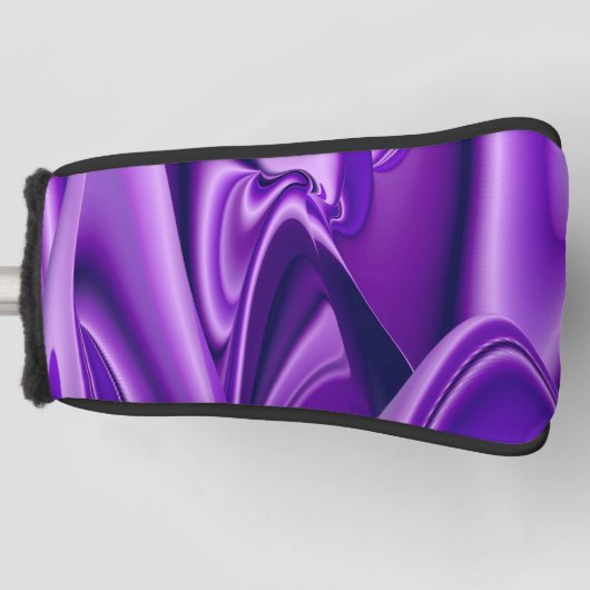 紫花虹の夢 ゴルフヘッドカバー (正面)