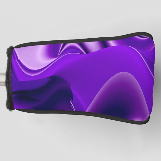 紫花虹の夢 ゴルフヘッドカバー (正面)