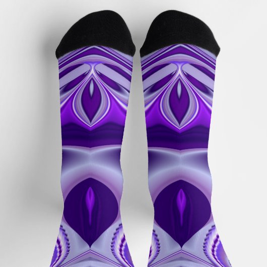 紫花虹の夢 ソックス (上部)
