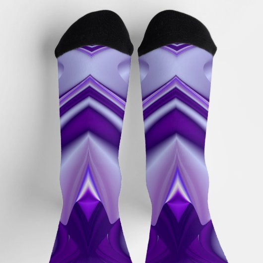 紫花虹の夢 ソックス (上部)