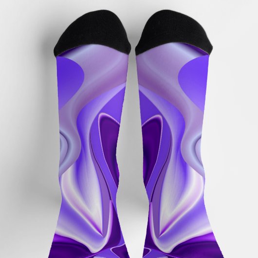 紫花虹の夢 ソックス (上部)