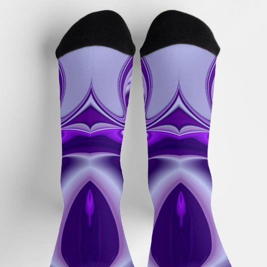 紫花虹の夢 ソックス (上部)