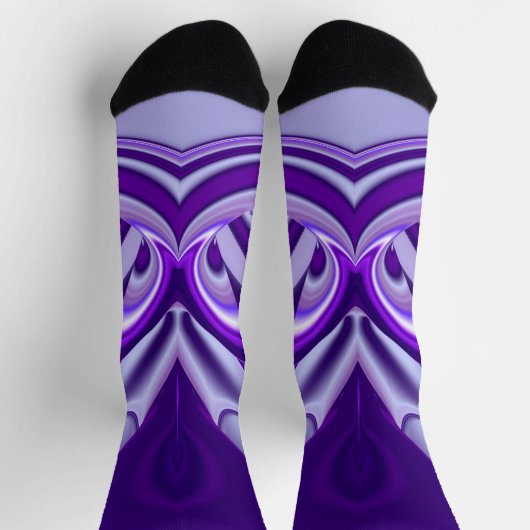 紫花虹の夢 ソックス (上部)
