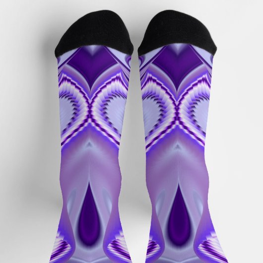 紫花虹の夢 ソックス (上部)