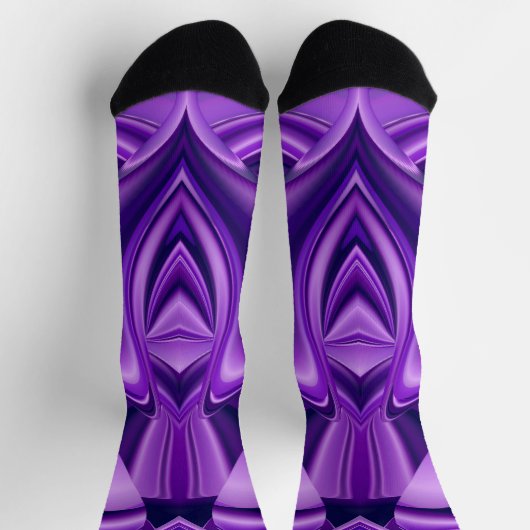 紫花虹の夢 ソックス (上部)