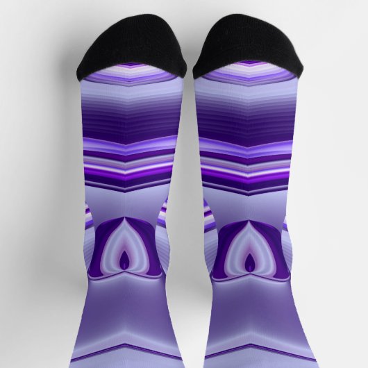 紫花虹の夢 ソックス (上部)