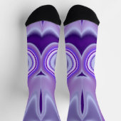 紫花虹の夢 ソックス (上部)