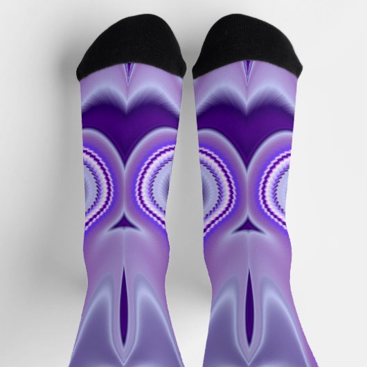 紫花虹の夢 ソックス (上部)