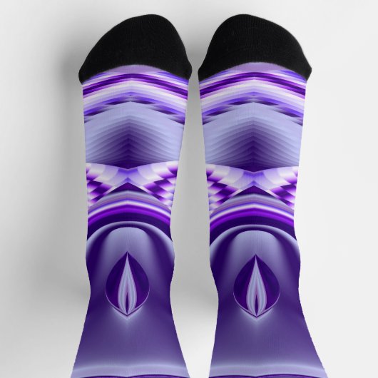 紫花虹の夢 ソックス (上部)