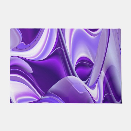 紫花虹の夢 ドアマット (正面)