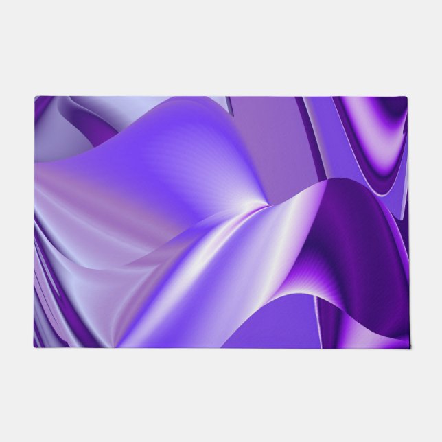 紫花虹の夢 ドアマット (正面)