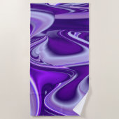 紫花虹の夢 ビーチタオル (正面)