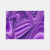 紫花虹の夢 フリースブランケット (正面(横))