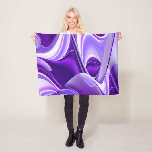 紫花虹の夢 フリースブランケット (インサイチュ)