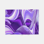 紫花虹の夢 フリースブランケット (正面(横))