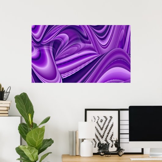 紫花虹の夢 ポスター (ホームオフィス)