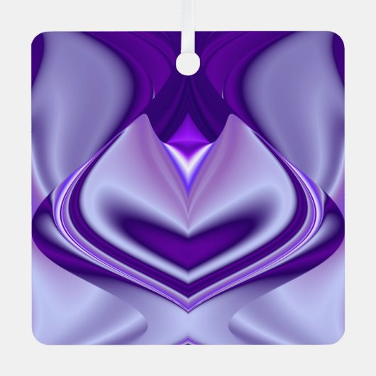 紫花虹の夢 メタルオーナメント (正面)